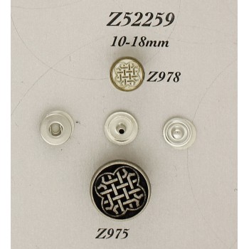 Кнопка металл Z52259